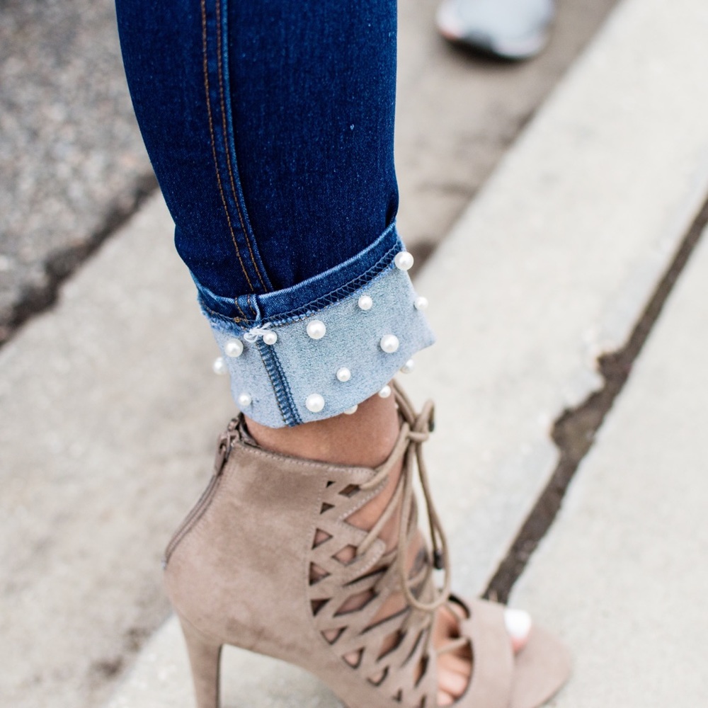 Pearled jeggings